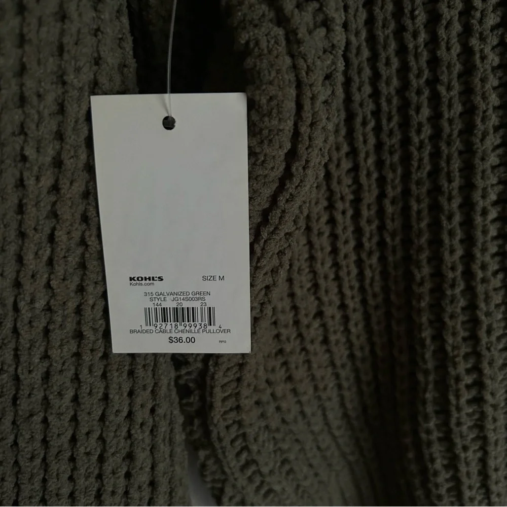 NWT SO Dark Green Soft Sweater - Picture 4 of 4